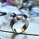 Серебряное необычное кольцо с лавандовым аметистом, стильное кольцо. Кольца. ✮Маленькая Планета✮ ✮Anne Sorokina✮ (malplaneta). Ярмарка Мастеров.  Фото №5