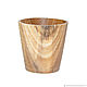 Wooden textured glass made of elm wood R11. Shot Glasses. ART OF SIBERIA. My Livemaster. Фото №4