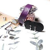 Украшения handmade. Livemaster - original item Chalker: Purple choker with pendant. Handmade.