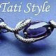 Колье с аметистами ,,AMETHYST SNAKE,,. Колье. Tati Style. Ярмарка Мастеров.  Фото №4