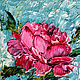 Oil painting Peonies, Pictures, Moscow,  Фото №1