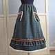Boho skirt for autumn winter made of warm cotton 'Rosie Cotton', Skirts, Anapa,  Фото №1