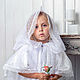 Детский ниспадающий платок Мечта, Крестильный чепчик, Москва,  Фото №1