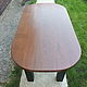 Компактный обеденный стол в стиле лофт. Столы. a-b-m Leather&Wood. Интернет-магазин Ярмарка Мастеров.  Фото №2