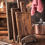 Посуда handmade. Livemaster - original item Dark oak plank stand. Handmade.