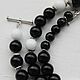 Order 'Black and White' agate necklace and bracelet. Soaphand-made. Livemaster. . Jewelry Sets Фото №3