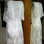Одежда handmade. Livemaster - original item Wedding dress embroidery on net with beading