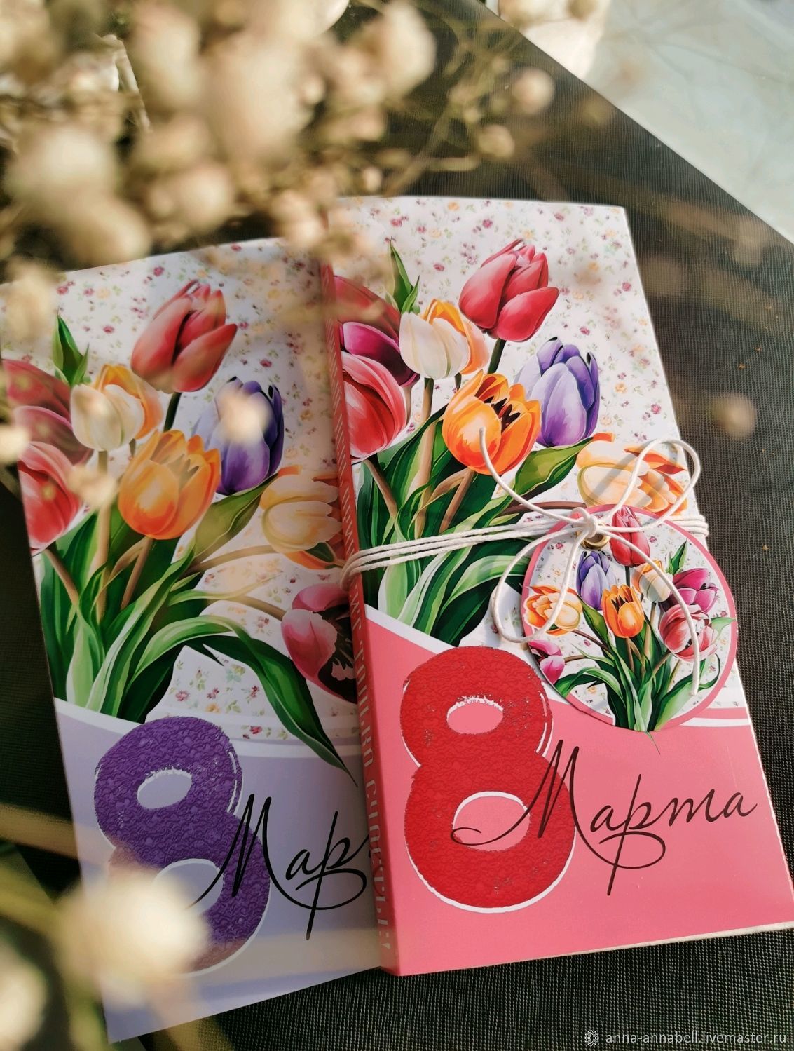 Тюльпаны из бумаги Поделки на 8 марта Подарок Маме