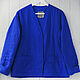 Sweatshirt jacket made of bright blue linen. Outerwear Jackets. etnoart. Online shopping on My Livemaster.  Фото №2