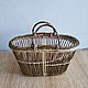 open shopping basket with two handles. Basket. lozoplet. Online shopping on My Livemaster.  Фото №2
