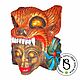 Carved mask made of wood 'Shaman with a beast'. Interior masks. Carved masks from Serg Bula. Online shopping on My Livemaster.  Фото №2