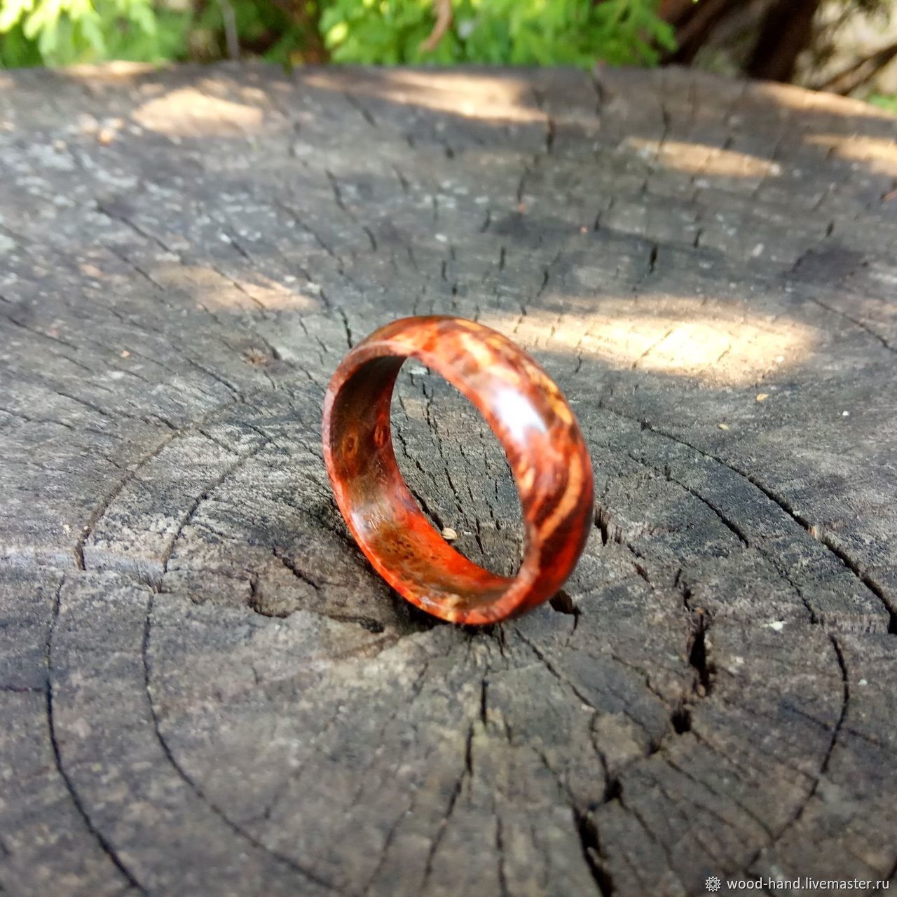 Деревянные кольца на палец