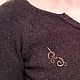Заказать Брошь-булавка из меди, wire wrap, wire wrap брошь. В мире украшений. Ярмарка Мастеров. . Брошь-булавка Фото №3