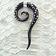  earring made of Buffalo horn Spiral point, Single earring, Mytishchi,  Фото №1