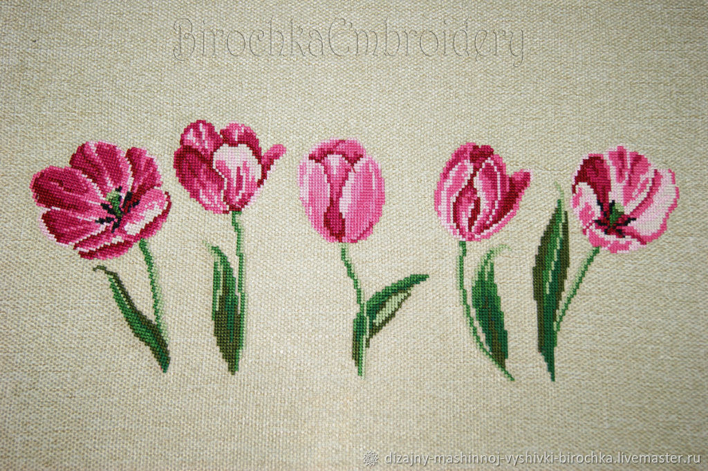 Вышивка Риолис 100/008 «Акварельные тюльпаны»