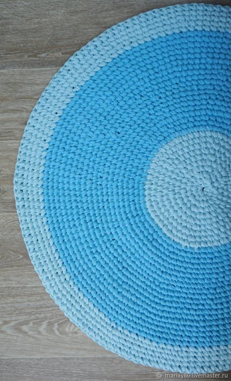 Коврик из трикотажных ниток в интернет-магазине на Ярмарке Мастеров ...