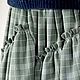 Long skirt with a large olive check, boho skirt. Skirts. Boho-Eklektika. Online shopping on My Livemaster.  Фото №2