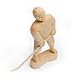 Order Wooden figurine 'the Hockey player'. Wooden figure. SiberianBirchBark (lukoshko70). Livemaster. . Figurine Фото №3