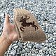 RussianSocks Бежевые носки с оленями вязаные новогодний подарок. Носки. RussianSocks ВЯЗАНЫЕ НОСКИ ВАРЕЖКИ. Интернет-магазин Ярмарка Мастеров.  Фото №2
