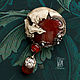 Brooch-pin: ' Skull'. Brooches. House Of The Moon Dew. Online shopping on My Livemaster.  Фото №2