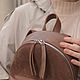 Кожаный женский рюкзак Gordeous коричневый. Рюкзаки. AUGUST BAGS. Ярмарка Мастеров.  Фото №4
