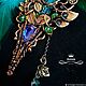 Necklace 'Forest fairy -2' blue, Necklace, Moscow,  Фото №1