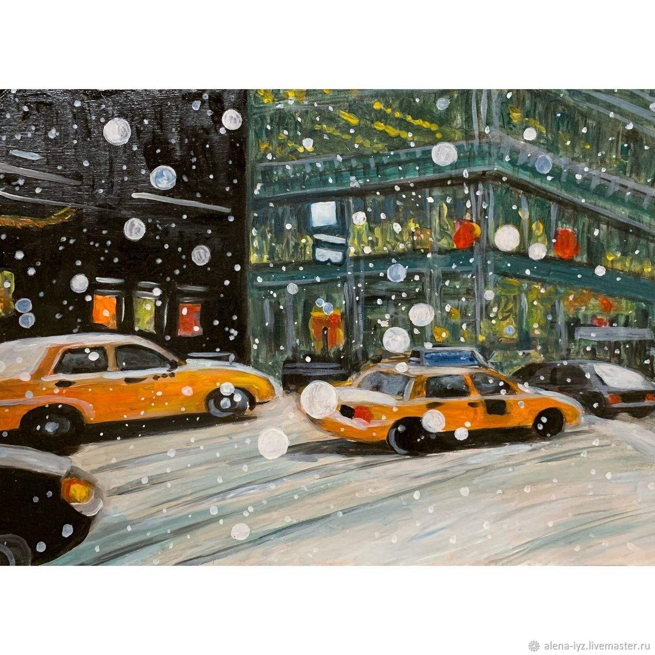  Снег в Нью-Йорке, Картины, Санкт-Петербург,  Фото №1