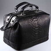 Сумки и аксессуары handmade. Livemaster - original item Women`s handbag on a clasp made of genuine python leather IMP0531B. Handmade.