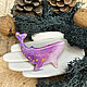 Brooch 'Delicate pink whale, marine, marine, bright, cute'. Brooches. greenfox-23. Online shopping on My Livemaster.  Фото №2