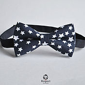 Аксессуары handmade. Livemaster - original item Dark blue tie necktie/ Star / tie Christmas gift. Handmade.