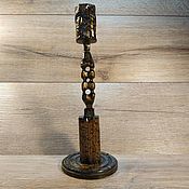 Для дома и интерьера handmade. Livemaster - original item Wooden candle holder 