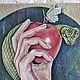 Картина Искушение, фактурная на холсте. Картины. Фактурные картины ◇ Annshuart. Ярмарка Мастеров.  Фото №4