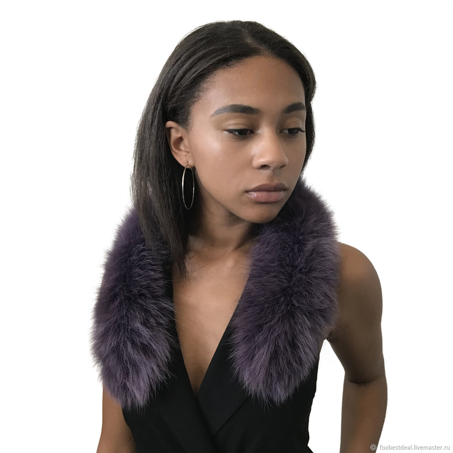 Воротник из меха песца RO-1433 купить в интернет-магазине Ярмарка ...
