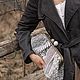 Кружевная сумка из кружева шитьё белая сумка голубая джинсовая ткань, Классическая сумка, Москва,  Фото №1