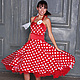 Dress in the style of the 50s 'Red peas'. Dresses. Moda No Time. My Livemaster. Фото №4