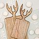 Conjunto recto pequeño y grande con cuernos, color ' nogal', Cutting Boards, Moscow,  Фото №1
