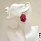 Bright Transparent Resin Earrings Red Flowers Poppy Anyutka Boho. Earrings. WonderLand. My Livemaster. Фото №6