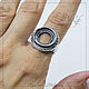 Ring base, insert 15 mm, silver plating. Blanks for jewelry. Russia filigree - findings. Online shopping on My Livemaster.  Фото №2