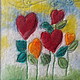 Валяные картинки Сердечки. Картины. Felting-Dreams. Интернет-магазин Ярмарка Мастеров.  Фото №2