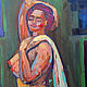 Oil painting on natural wood. Goddess. Nude. Pictures. Maria Barkovskaya. Online shopping on My Livemaster.  Фото №2