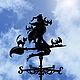 Weather vane on the roof ' The Witch and the Bats', Vane, Ivanovo,  Фото №1