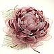 Windy Lotus. Brooch - fabric flower. Brooches. ms. Decorator. Online shopping on My Livemaster.  Фото №2