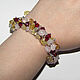 Bracelet stones citrine, rose quartz and glass beads. Bead bracelet. krasota-prirody. Online shopping on My Livemaster.  Фото №2