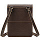 Leather bag 'Makar' (brown). Tablet bag. Russian leather Guild. My Livemaster. Фото №4