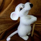 Куклы и игрушки handmade. Livemaster - original item White wise rat. Handmade.