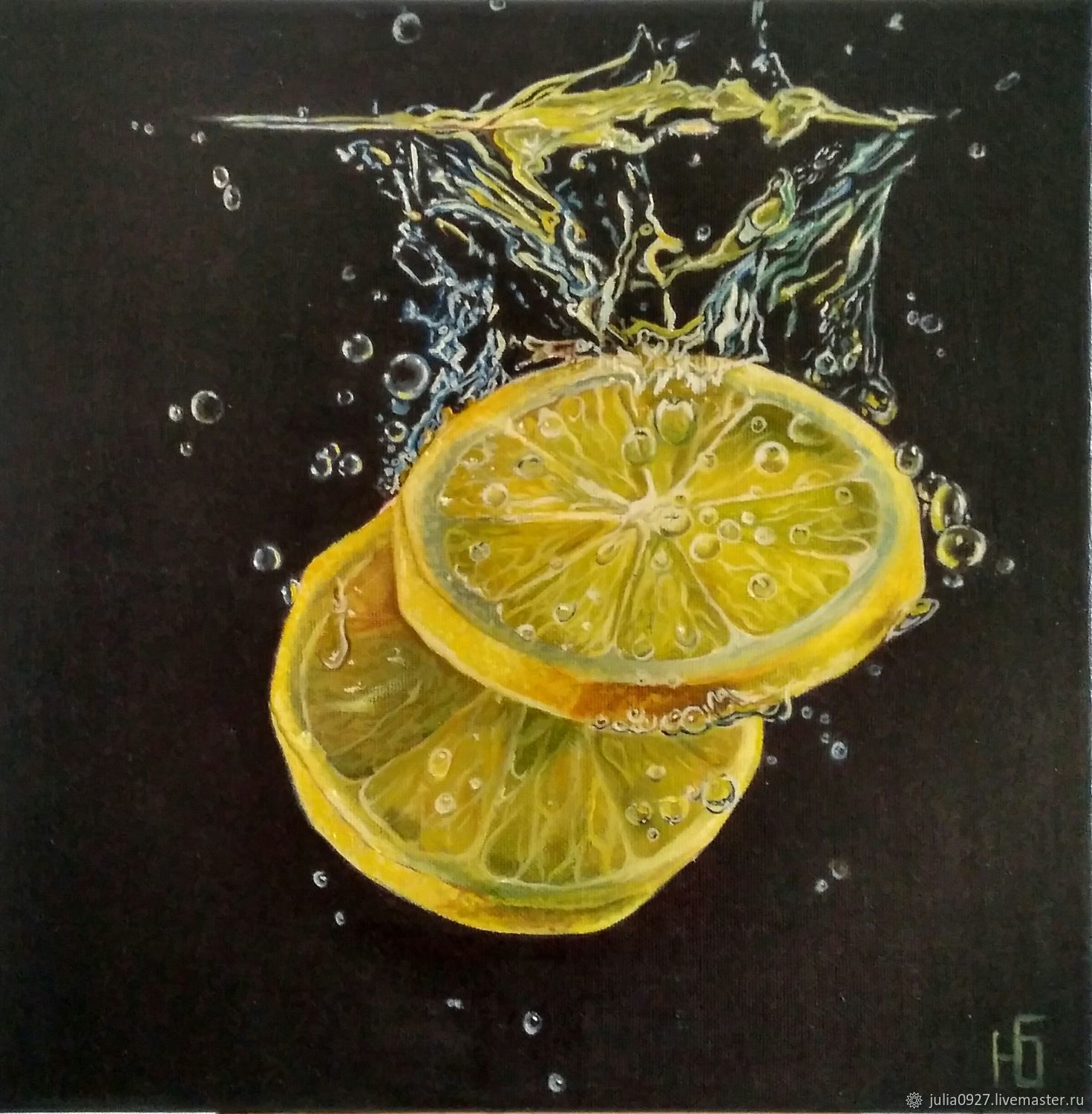Интерьерная живопись лимоны
