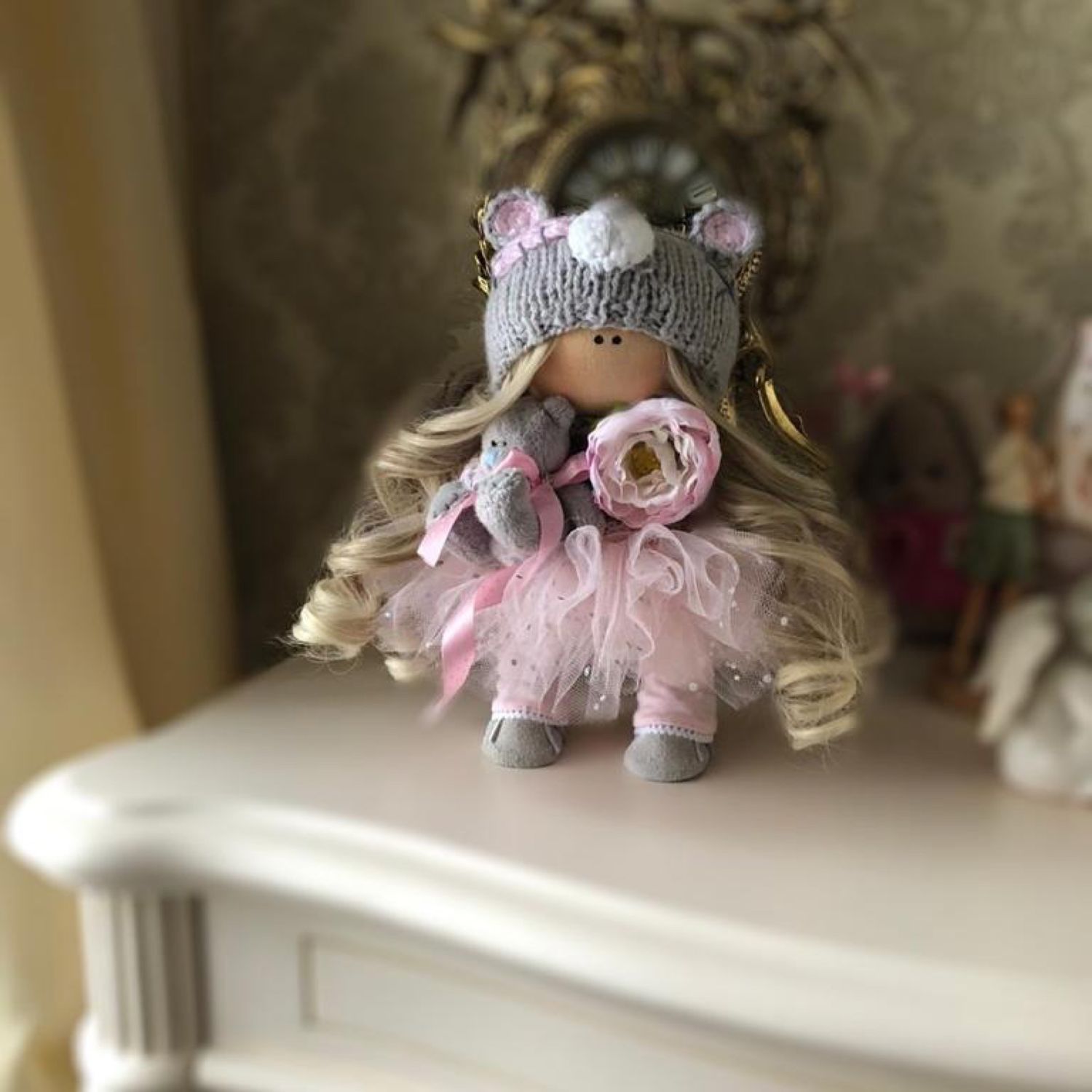 Кукла интерьерная текстильная с одеждой и аксессуарами на заказ