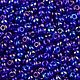 10 grams of 10/0 seed Beads, Czech Republic 61300 Premium Preciosa blue rainbow transparent, Beads, Chelyabinsk,  Фото №1