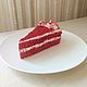 Муляж кусочка торта "Красный бархат", Муляжи блюд, Омск,  Фото №1