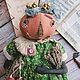 Заказать Кукла интерьерная УЮТэсса. Тыквоголовка Урсула 61 см. Чердачное волшебство (SigovaShop). Ярмарка Мастеров. . Элементы интерьера Фото №3